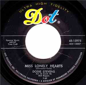 Dodie Stevens - Miss Lonely Hearts / Poor Butterfly