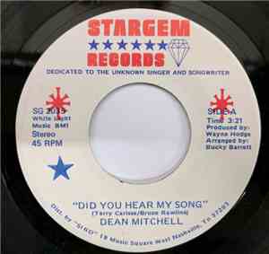 Dean Mitchell - Did You Hear My Song