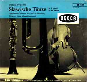 Anton Dvořák / Symphonie-Orchester Des NWDR-Hamburg Dirigent: Hans Schmidt- ...