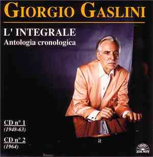 Giorgio Gaslini - L'Integrale - Antologia Cronologica - CD N° 1 (1948-63),  ...