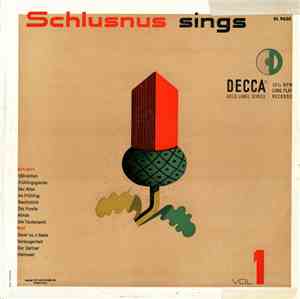 Heinrich Schlusnus - Schlusnus Sings, Vol. 1