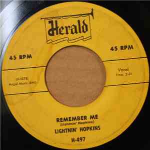 Lightnin' Hopkins - Remember Me / Please Don't Go Baby