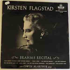 Kirsten Flagstad With Edwin McArthur - Brahms Recital
