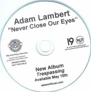 Adam Lambert - Never Close Our Eyes