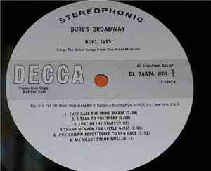 Burl Ives - Burl's Broadway