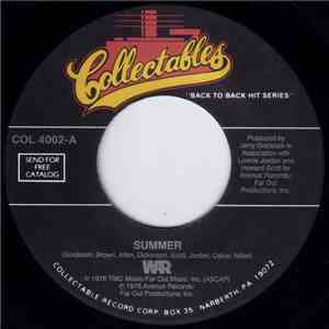 War - Summer / Why Can't We Be Friends ?