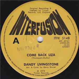 Dandy Livingstone - Come Back Liza