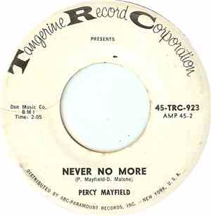 Percy Mayfield - Never No More