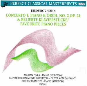 Frédéric Chopin - Concerto Für Piano & Orchesters No. 2 Op. 21 & Beliebte K ...
