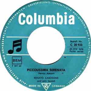 Renato Carosone Und Sein Sextett - Piccolissima Serenata / Torero