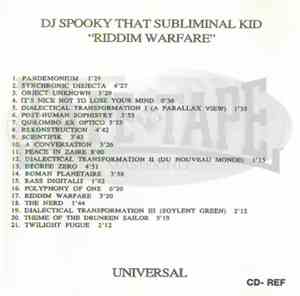 DJ Spooky That Subliminal Kid - Riddim Warfare