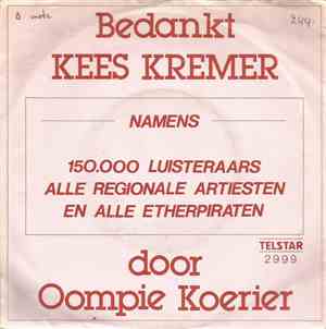 Oompie Koerier - Bedankt Kees Kremer