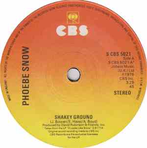Phoebe Snow - Shakey Ground / Don't Sleep With Your Eyes Closed