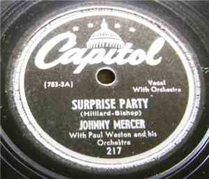 Johnny Mercer And The Pied Pipers With Paul Weston And His Orchestra - Surp ...