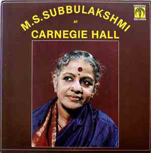 M.S. Subbulakshmi - At Carnegie Hall
