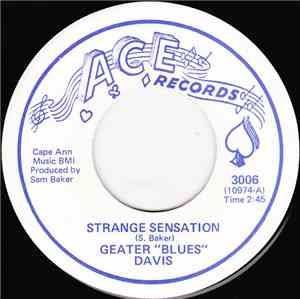 Geater 'Blues' Davis - Strange Sensation