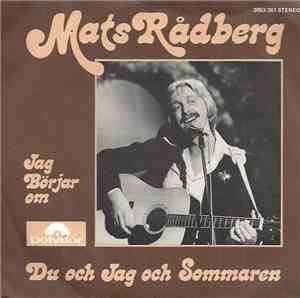 Mats Rådberg - Du Och Jag Och Sommaren