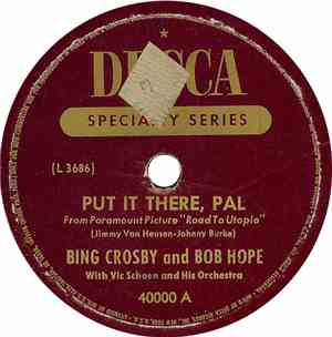 Bing Crosby And Bob Hope With Vic Schoen And His Orchestra - Put It There,  ...
