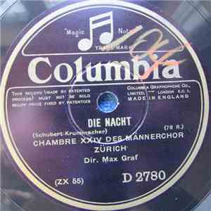 Chambre XXIV Des Männerchor, Zürich - Die Nacht / Sehnsucht