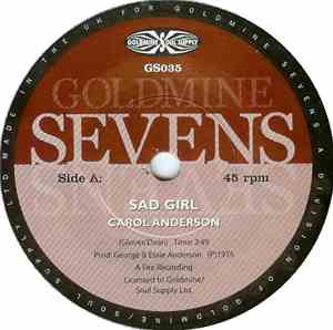 Carol Anderson / Velvet Hammer - Sad Girl / Happy
