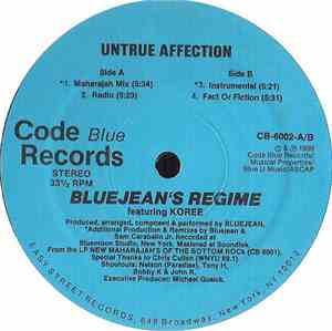 Bluejean's Regime Featuring Koree - Untrue Affection
