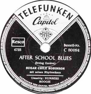 Sugar Chile Robinson Mit Seinen Rhythmikern - After School Blues / Numbers Boogie