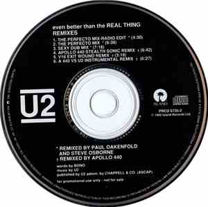 U2 - Even Better Than The Real Thing (Remixes)