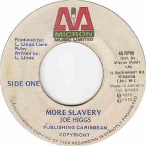 Joe Higgs - More Slavery