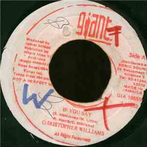 Christopher Williams - If You Say / Solidarity