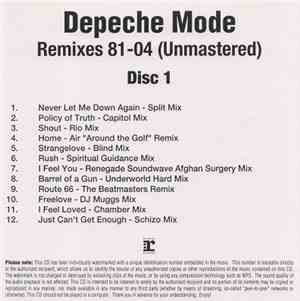Depeche Mode - Remixes 81-04 (Unmastered)