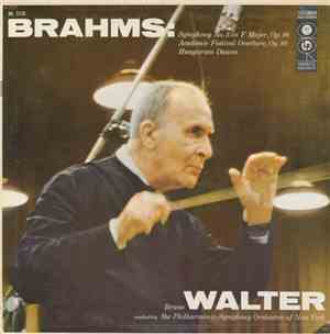Brahms / Bruno Walter, The Philharmonic-Symphony Orchestra Of New York - Sy ...