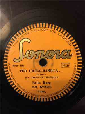 Brita Borg - Tro Lilla Hjärta / Åh, Älskling