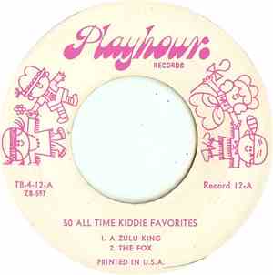 Unknown Artist - 50 All Time Kiddie Favorites: Record 12
