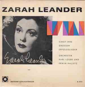 Zarah Leander - Singt Ihre Grossen Erfolgslieder