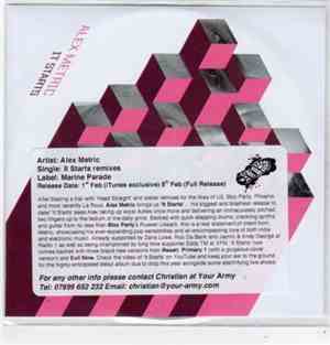 Alex Metric - It Starts remixes