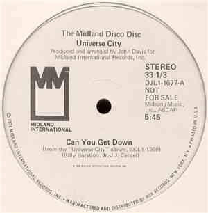 Universe City - Can You Get Down / Serious