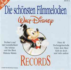 Unknown Artist - Die schönsten Filmmelodien - Walt Disney Records