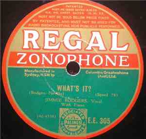 Jimmie Rodgers - What's It / Why Should I Be Lonely ?