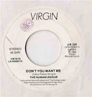 The Human League / Giorgio Bettinelli - Don't You Want Me / Il Miglior Amic ...