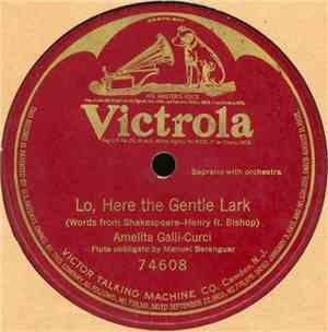 Amelita Galli-Curci - Lo! Here The Gentle Lark