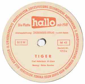 Fred Hollerbach All-Stars - Tiger / Blues In Melancholy