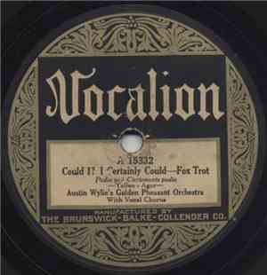 Austin Wylie's Golden Pheasant Orchestra - Could I? I Certainly Could / Val ...