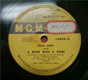 Doris Drew - A Rose Was A Rose / Bargain Day