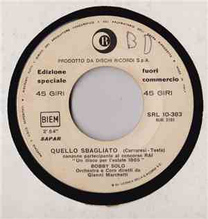 Bobby Solo - Quello Sbagliato