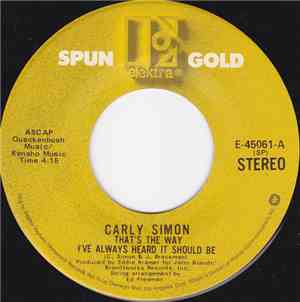 Carly Simon - That's The Way I've Always Heard It Should Be / Anticipation