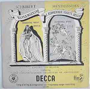 Schubert, Mendelssohn, Concertgebouw Orchestra Of Amsterdam, Eduard van Bei ...