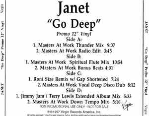 Janet - Go Deep (Promo 12'' Vinyl)
