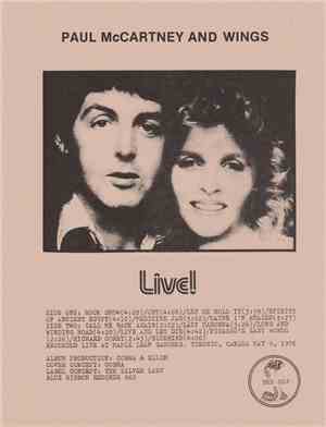 Paul McCartney And Wings - Live!