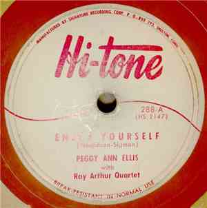 Peggy Ann Ellis With Ray Arthur Quartet - Enjoy Yourself / If I Knew You We ...
