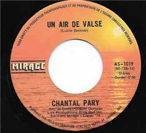 Chantal Pary - Un Air De Valse / L'Hiver De Nos Deux Vies